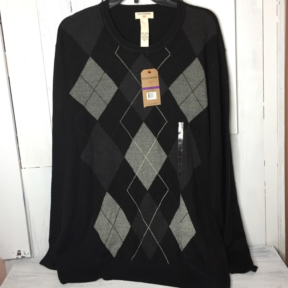 NWT Dockers Argyle Sweater Men’s XXL